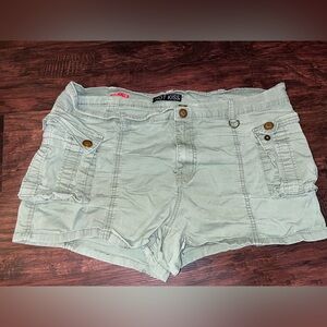 Hot Kiss Women's Light Green Cargo Shorts